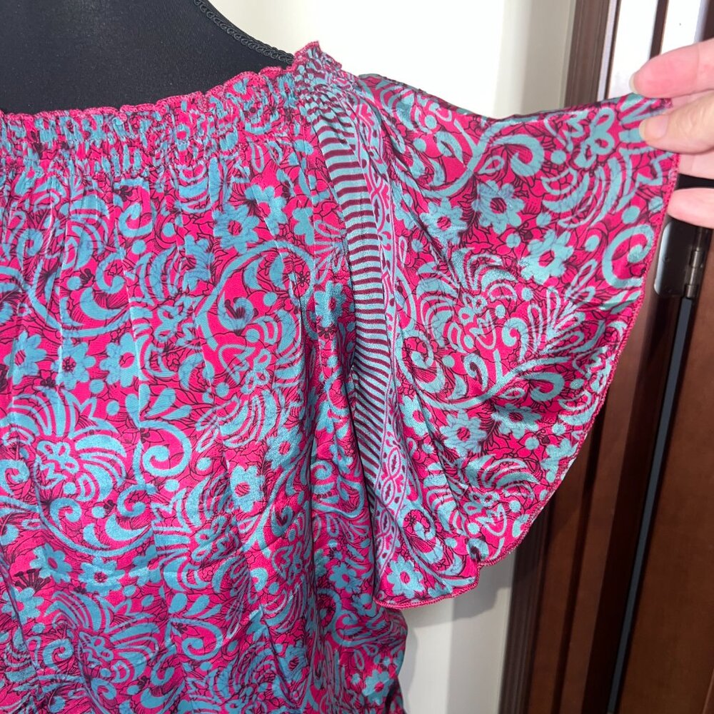 Karma Highway Boho Off-Shoulder Top Flutter Sleev… - image 4